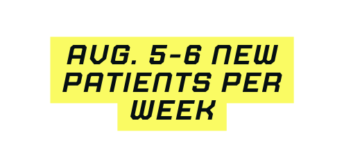 avg 5 6 new patients per week